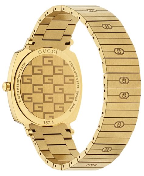 gucci grip gold pvd bracelet watch ราคา|SA ®غوتشي .